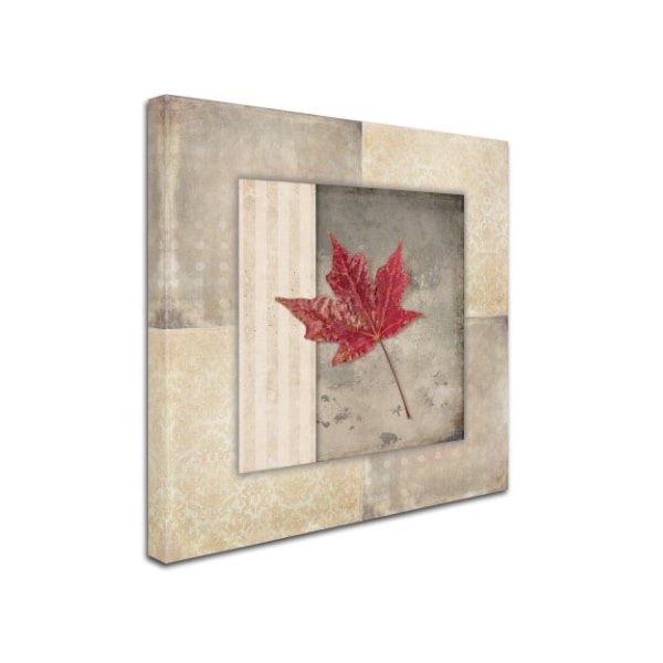 LightBoxJournal 'Lodge Leaf Tile 1' Canvas Art,18x18